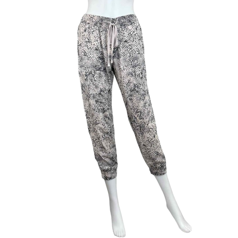 bella dahl Pink Reptile Cropped Joggers Size XS
